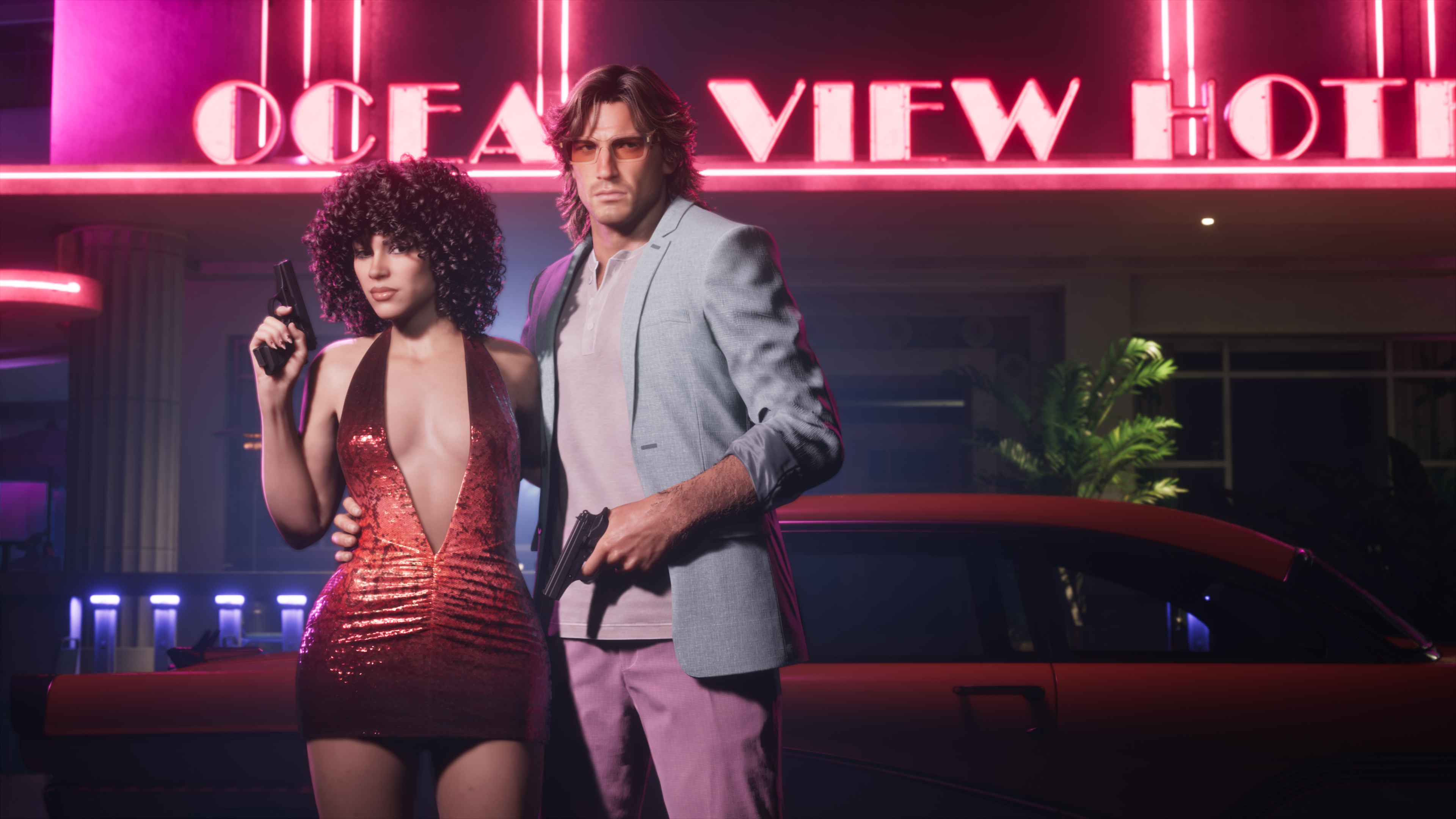 Official Grand Theft Auto VI Vintage Vice City Pack artwork from Rockstar Games